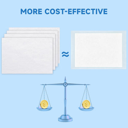 Quick Absorbent Pet Training Pads, 12" x 10", for Effective Urine and Stain Control