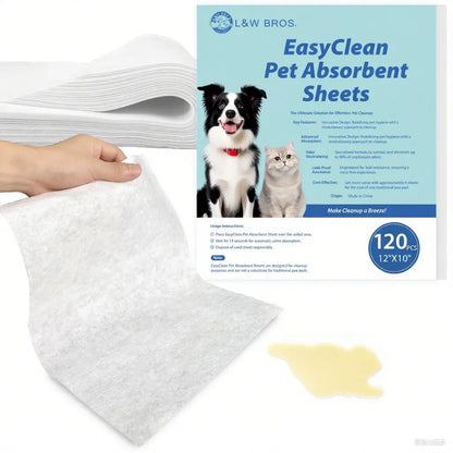 Quick Absorbent Pet Training Pads, 12" x 10", for Effective Urine and Stain Control
