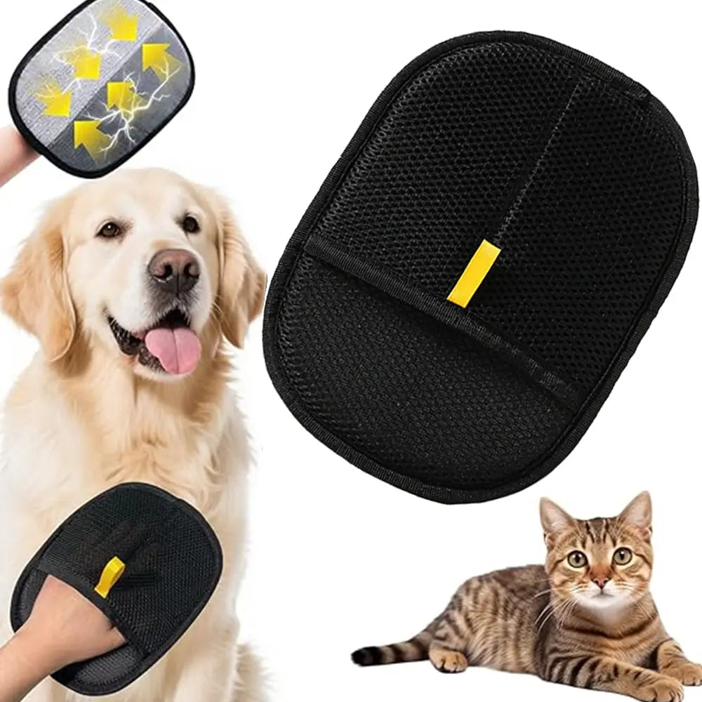 Professional Pet Hair Remover Gloves - Electrostatic Cleaning Solution for Dogs and Cats, Reusable for Carpets, Couches, and Clothing