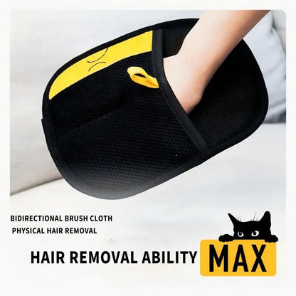 D-Hair Remover Electrostatic Gloves Two-Way Brush Sticky Hair Remover Cat Hair Dog Hair Glover Grooming Removal Cleaning