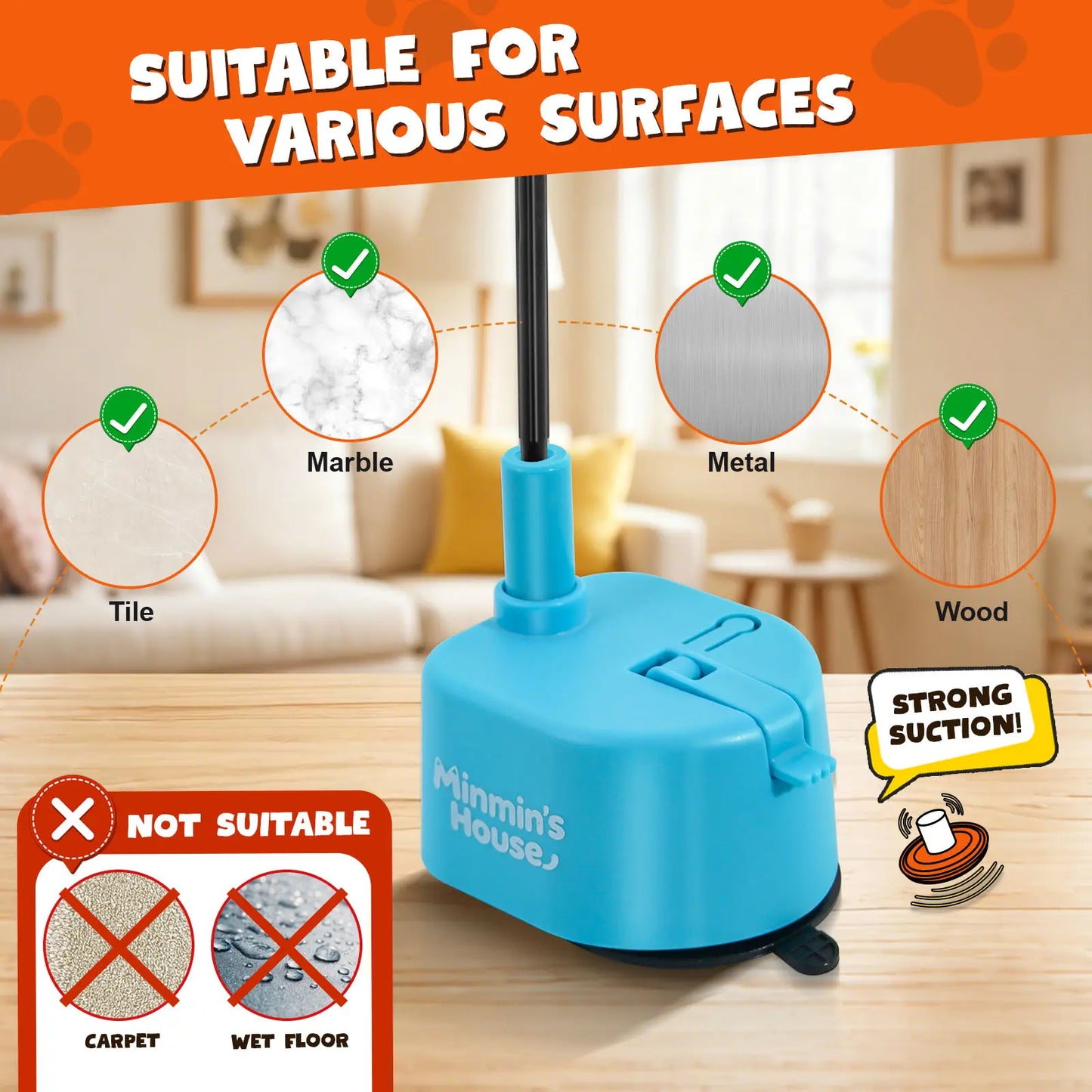 Automatic 360° Interactive Cat Toy with Flying Bird Feather, USB Rechargeable Electric Teaser with Strong Sticky Suction Cup Base, Ideal Self-Play Solution for Indoor Cats and Pet Enthusiasts